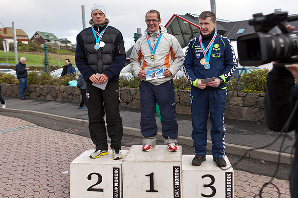 Hallur Holm nr 2, Eirikur Hansen nr 1, Borgar Biskupstø
