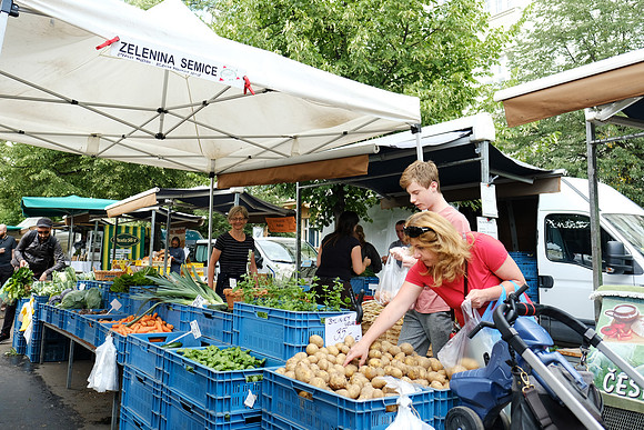 Farmers market Prague