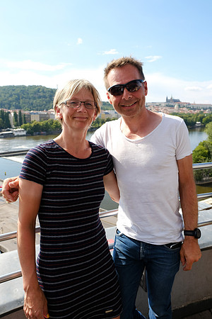 On top of Dancing House Prague