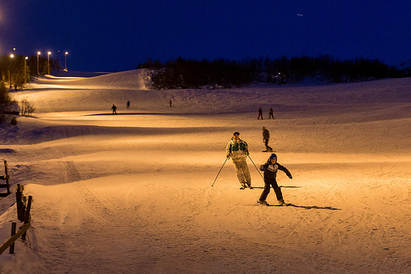 kvøldskiing