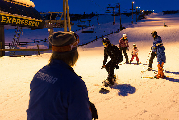 kvøldskiing