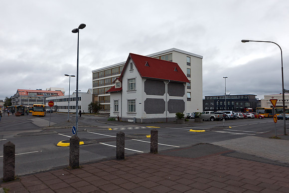 Lonely house in Reykjavik